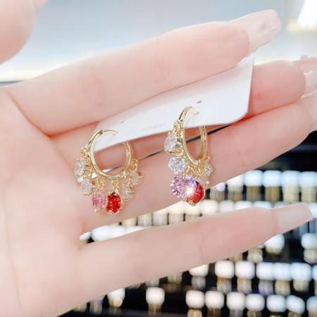 14K Real Gold Plating Korea New Design Fashion Earrings